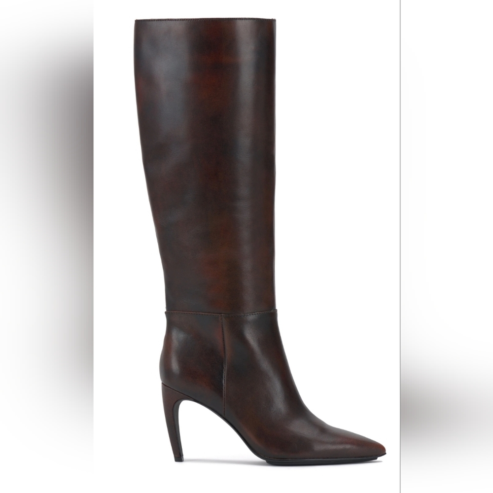 Vince Camuto Brigitte Knee High Boot Dark Caramel (size 7.5, standard calf)